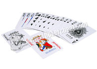 Taille bleue rouge de pont de cartes de jeu de fraude de papier original pour l'analyseur de tisonnier