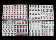 Mahjong de jeu marqué unique chinois 136 morceaux pour le divertissement