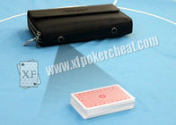 Équipe le scanner en cuir de tisonnier d'appareil-photo de portefeuille pour balayer des codes barres marqués de cartes de tisonnier