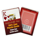 2 cartes de fraude de tisonnier d'index de lion de jeu de divertissement invisible enorme de cartes