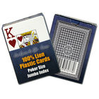 2 cartes de fraude de tisonnier d'index de lion de jeu de divertissement invisible enorme de cartes