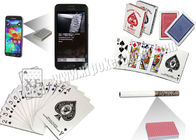 Cartes de jeu invisibles de fraude de code barres de HÉRON pour le jeu de poker d'Analayzer le Texas Holdem de tisonnier