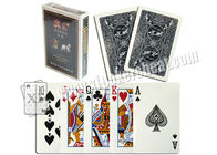 Le noir de taille standard a marqué des cartes de tisonnier pour le facteur prédictif/spectacle de magie/le jeu de tisonnier