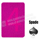 4 cartes de jeu de fraude invisibles de papier d'index de pont pour des jeux de poker 6.6cm * 8.8m