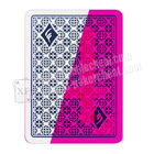 Tisonnier marqué de cartes de jeu de spectacle de magie des cartes 2 de plastique invisible bleu d'index