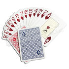 Tisonnier marqué de cartes de jeu de spectacle de magie des cartes 2 de plastique invisible bleu d'index