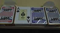 Cartes de jeu de fraude de plastique de WPT de caméra de filtre avec des inscriptions d'encre invisible