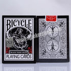 Cartes de jeu en plastique d'Ellusionist de tigre noir de bicyclette avec des inscriptions d'encre invisible
