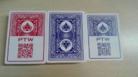 Cartes de jeu invisibles/inscriptions invisibles de codes barres sur PTW