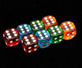 Les matrices magiques de casino coloré du plastique 8/10/12/14mm pour parier des jeux trichent