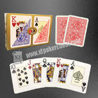 Cartes de jeu en plastique de Modiano/cartes d'or de casino de trophée pour le tisonnier du Texas
