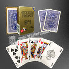 Cartes de jeu en plastique de Modiano/cartes d'or de casino de trophée pour le tisonnier du Texas