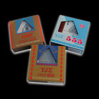 Cartes de jeu invisibles en plastique latérales d'or de la taille 555 de pont pour des jeux de casino