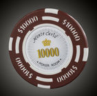 20PCS/baccara le Texas de pièce de monnaie d'argile jetons de poker 14g de sort les tiennent ensemble de tisonnier