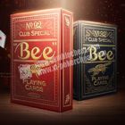 Cartes de jeu invisibles de papier d'or de l'abeille PLC066 pour le baccara/nerf de boeuf