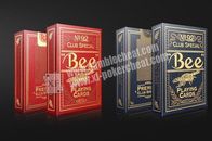 Cartes de jeu invisibles de papier d'or de l'abeille PLC066 pour le baccara/nerf de boeuf