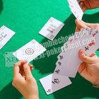 Cartes de jeu invisibles de Mahjong de papier noir et blanc de PVC pour l'analyseur de tisonnier