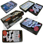 Cartes de jeu invisibles de dominos marqués colorés de point pour les verres de contact UV jouant le dispositif