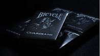 Cartes de jeu de gardiens de bicyclette noire de plate-forme/dispositif en plastique fraude de tisonnier