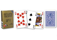 Appui verticaux de jeu de plastique 4 cartes de jeu d'or de trophée de Modiano d'index régulier
