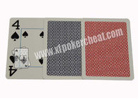 Cartes de jeu en plastique de Copag d'index bleu de l'éléphant 4 pour le facteur prédictif de tisonnier