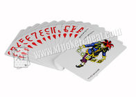 2 cartes de jeu de jeu d'EPT de Copag d'appui verticaux d'index enorme pour des jeux de casino
