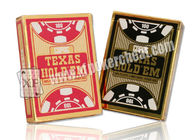 Les appui verticaux Copag le Texas de tisonnier les tiennent les cartes de jeu en plastique d'index enorme