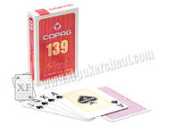 Copag de jeu imperméable 139 cartes de jeu de papier d'index régulier de taille de pont