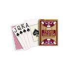 Copag le Texas les jugent les cartes de jeu rouges/de noir appui verticaux avec l'index d'éléphant de taille de tisonnier