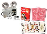 Cartes de jeu marquées par plastique coloré de Modiano Cristallo avec l'index de 4 éléphants