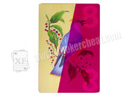 Cartes de jeu invisibles de papier de club de Janata, cartes de tisonnier de verres de contact