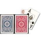 Cartes de jeu de jeu d'appui verticaux de rouge bleu de flèche de Kem de tisonnier d'index enorme en plastique de taille