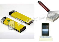 Appareil-photo en plastique de l'allumeur IR Zippo de jaune de scanner de tisonnier/appareil-photo d'espion allumeur de cigarette