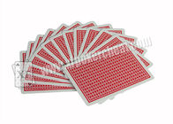 Le casino fait sur commande de l'Italie Modiano a marqué des cartes de tisonnier avec rouge/bleu colorés