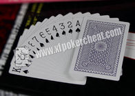 Cartes de jeu en plastique argentées de jeu de pont d'appui verticaux de casino fait sur commande, ISO9001