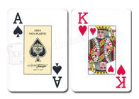 Espagnol Fournier 2826 plate-formes de jeu en plastique du rouge bleu 2 de cartes de jeu d'appui verticaux
