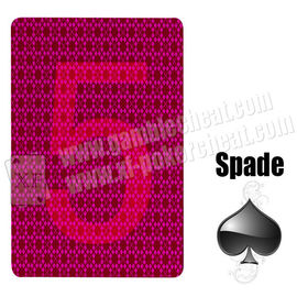 Cartes de jeu invisibles de spectacle de magie, cartes rouges du tisonnier 3A pour le tricheur de jeu