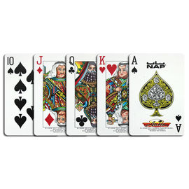 code barres a marqué des cartes de tisonnier pour que l'analyer joue le jeu dans la taille normale de fraude de tisonnier