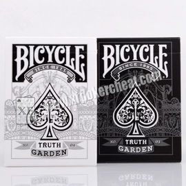 Cartes de jeu marquées du jardin No.03 04 en plastique de vérité de bicyclette pour le spectacle de magie de jeu
