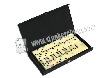 Dominos invisibles en plastique des cartes de jeu 28Pic avec des inscriptions d'encre invisible