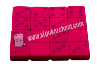 Dominos invisibles en plastique des cartes de jeu 28Pic avec des inscriptions d'encre invisible