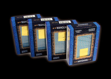 Cartes de jeu en plastique bleues de PVC jouant des appui verticaux pour le spectacle de magie