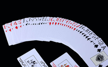 Les cartes de jeu invisibles en plastique de RUITEN/couleur rouge ont marqué des cartes de tisonnier