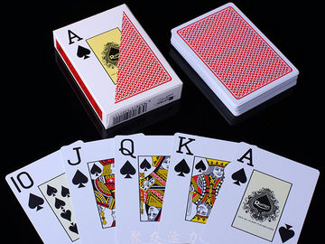 Les cartes de jeu invisibles en plastique de RUITEN/couleur rouge ont marqué des cartes de tisonnier