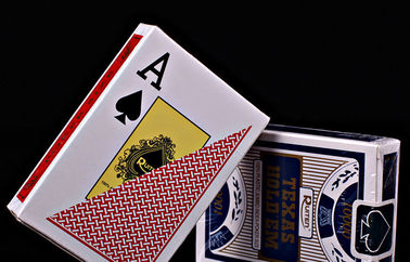 Les cartes de jeu invisibles en plastique de RUITEN/couleur rouge ont marqué des cartes de tisonnier