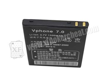 Lecteur de cartes russe noir de tisonnier du lithium V68 batterie de 3,7 volts pour la fraude de casino
