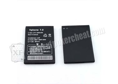 Lecteur de cartes russe noir de tisonnier du lithium V68 batterie de 3,7 volts pour la fraude de casino