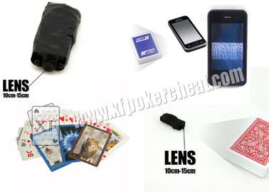 Scanner noir de tisonnier d'appareil-photo de la manchette IR d'agrafe de petite case/analyseur de fraude de main de poker