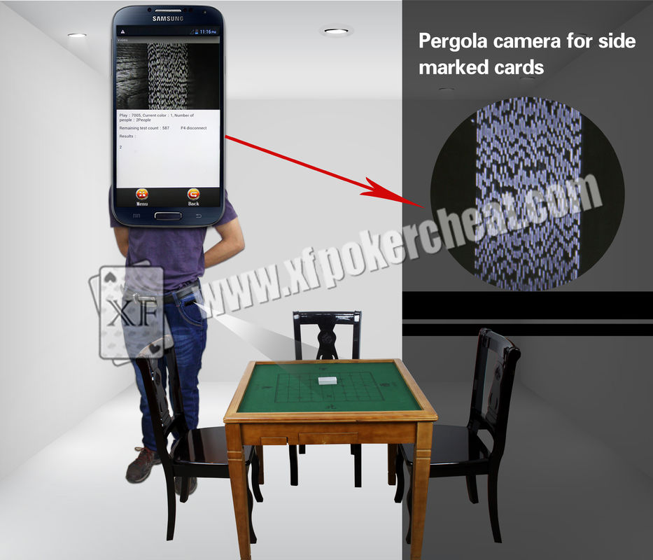 Scanner infrarouge de tisonnier de label de pantalons de noir de caméra pour les cartes de jeu marquées