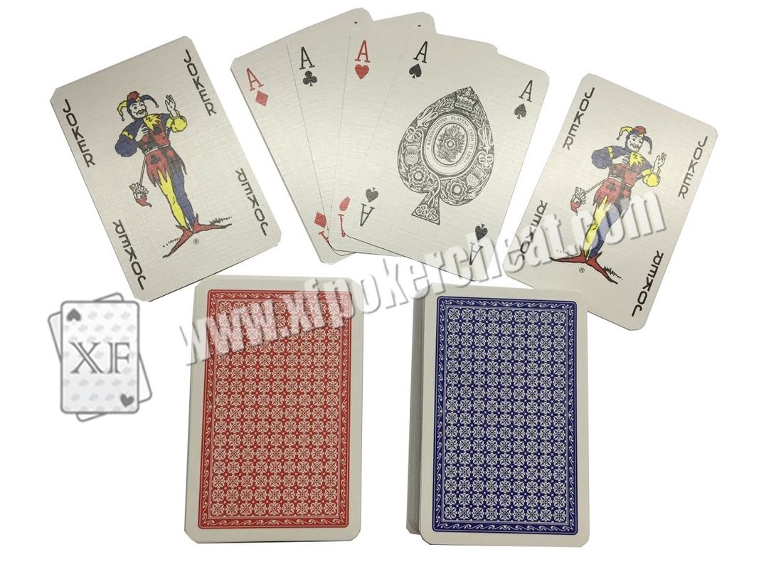 Toolment de jeu NO.1 rouge/rétrécissent les cartes de jeu de papier de petit index de la taille 4